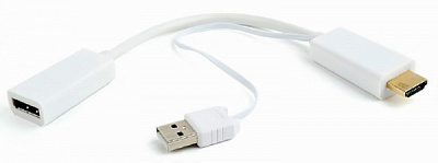 Конвертер HDMI Cablexpert DSC-HDMI-DP-W white (DSC-HDMI-DP-W)