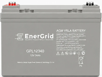 Аккумулятор EnerGrid GPL12340, 12В 34Ач (EnerGrid GPL12340)