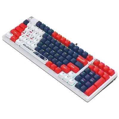Клавиатура A4Tech Bloody S98 Sports, Navy, Multimedia, Gaming, BLMS Red USB (S98/SPORTS NAVY/RED)