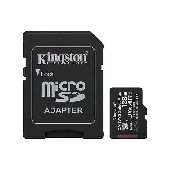 Карта памяти MicroSD 128GB Class 10 UHS-I Kingston SDCS3/128GB (SDCS3/128GB)