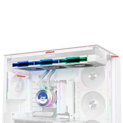 Водяное охлаждение для CPU Lian Li Hydroshift lI LCD-C 360TL White (G89.GHS2LCD36TW.00)