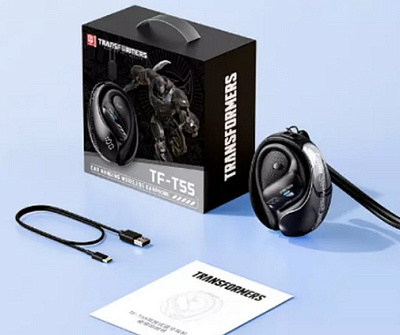 Наушники беспроводные OWS Transformers TF-T55, Black (TF-T55_Black)