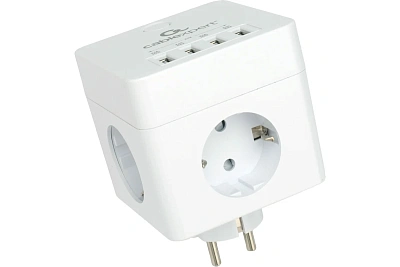 Сетевой фильтр Cablexpert Cube CUBE-4-U4-W (CUBE-4-U4-W) ( CUBE-4-U4-W)