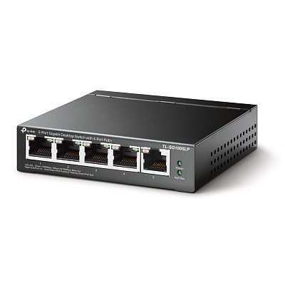 Коммутатор PoE GbE  5-портовый Tp-Link TL-SG1005LP  (TL-SG1005LP(UN))