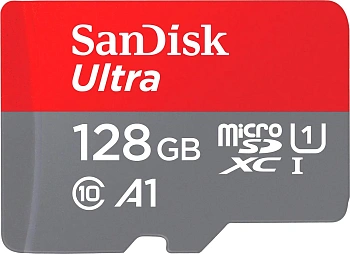 Карта памяти Sandisk Ultra microSDXC 128GB + SD Adapter (SDSQUAB-128G-GN6MA)
