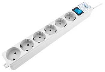 Сетевой фильтр Power Cube Pro, 3м, 5+1розеток, Белый (SPL6-16-P-3M) Сетевой фильтр Power Cube Pro, 3м, 5+1розеток, Белый (SPL6-16-P-3M)