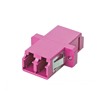 Оптический адаптер MOLEX DLC MM OM4, с фланцем, фиолетовый (18282-0092)