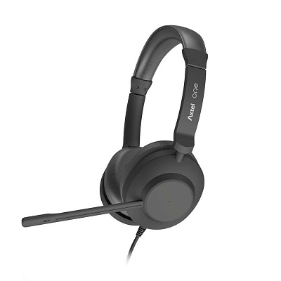 Стереогарнитура проводная AXTEL USB-A, 40 мм (AXH-ONEUCD)
