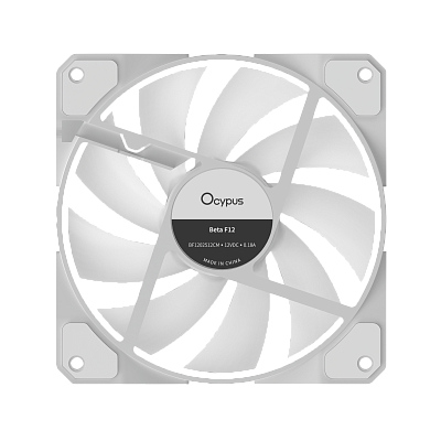 Вентилятор для корпуса Ocypus Beta F12 WH ARGB REVERSE BLADE, Белый (Beta-F12-WH1AM01X-GL)