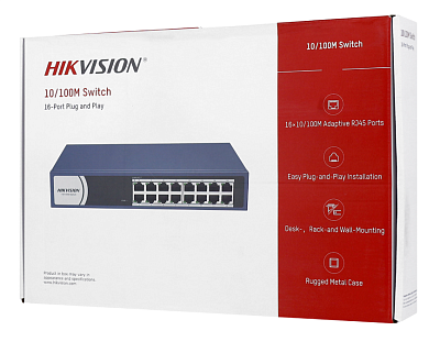 Коммутатор Hikvision DS-3E0116R-O (DS-3E0116R-O)