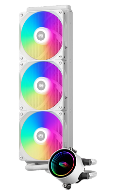 Водяное охлаждение для CPU PCCooler DA360 ARGB WH  (DA360 ARGB WH)