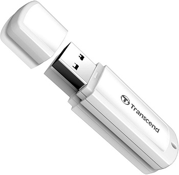 USB Флеш 64GB 2.0 Transcend TS64GJF370 белый (TS64GJF370)