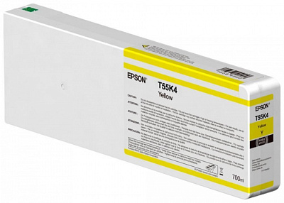 Картридж с желтыми чернилами Epson C13T55K400 UltraChrome HDX/HD 700ml (C13T55K400)
