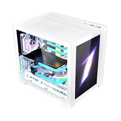Компьютерный корпус 1STPLAYER STEAMPUNK SP7 EMOTION VIEW White без Б/П (SP7-EV-WH)