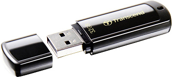 USB Флеш 32GB 2.0 Transcend TS32GJF350 черный (TS32GJF350)