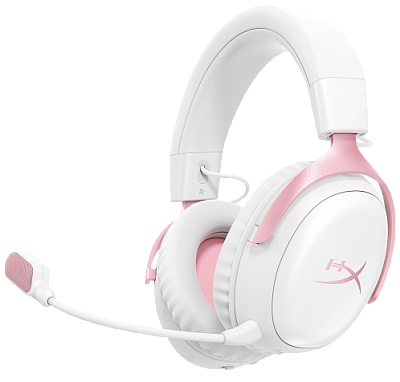 Гарнитура, HyperX Cloud III S Wireless, Бело-розовый (DG0R2AA)