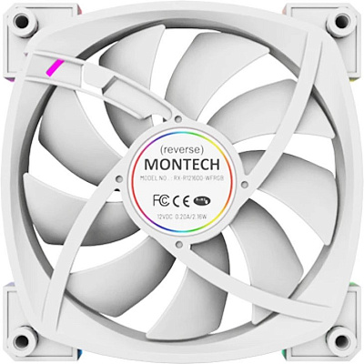 Вентилятор для корпуса Montech RX120 PWM, Белый (RX120 PWM (W))