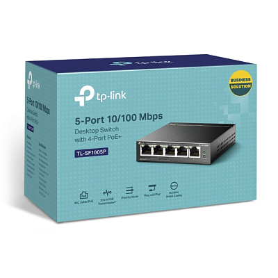 Коммутатор TP-Link TL-SF1005P (TL-SF1005P(UN) V2.0/TL-SF1005P(UN) V4.0)