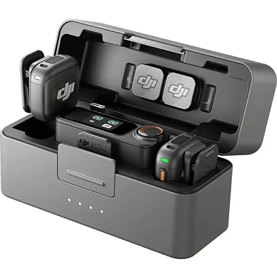 Петличный микрофон DJI Mic 3 (2 TX + 1 RX + Charging Case) (6937224116344)