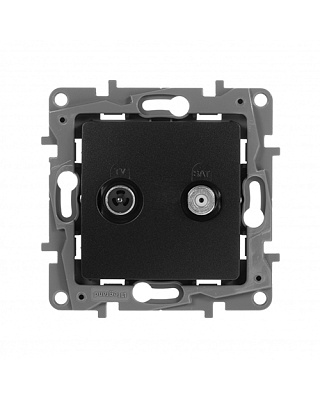 Legrand 672657 Розетка TV/SAT 2каб АНТР ETIKA (672657)