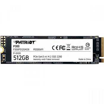 Твердотельный накопитель SSD M.2 NVME Patriot  512GB P300 2280  (P300P512GM28)