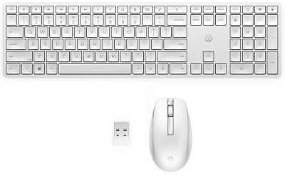 Клавиатура+мышка HP 655 Wireless White (860P8AA)