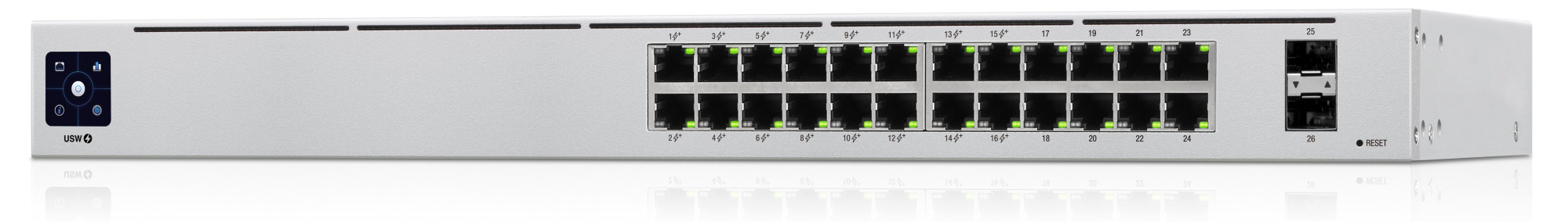 Коммутатор Ubiquiti UniFi 24Port Gigabit Switch with PoE and SFP (USW-24-POE-EU) Коммутатор Ubiquiti UniFi 24Port Gigabit Switch with PoE and SFP (USW-24-POE-EU)