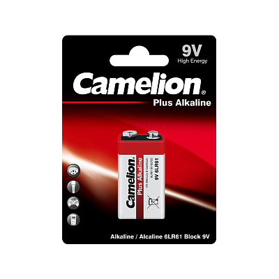 Батарейка CAMELION Plus Alkaline 6LR61-BP1 (6LR61-BP1)