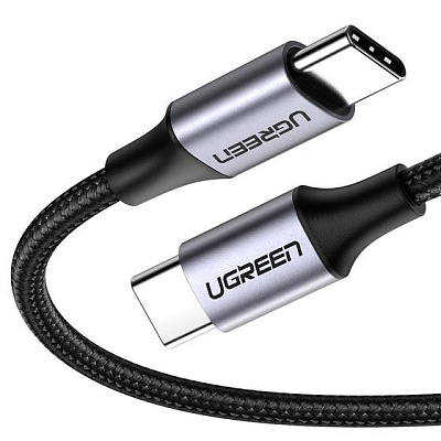  Кабель US261 USB 2.0 C M/M Round 1m (Gray Black) (50150)