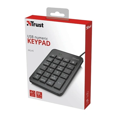 Клавиатура проводная Trust Xalas черный (22221)