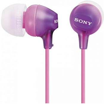 Наушники-вкладыши Sony MDREX15LPV.AE, фиолетовый (MDREX15LPV.AE)