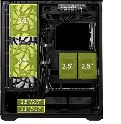 Компьютерный корпус MSI MAG PANO 110R PZ Black (MAG PANO 110R PZ)