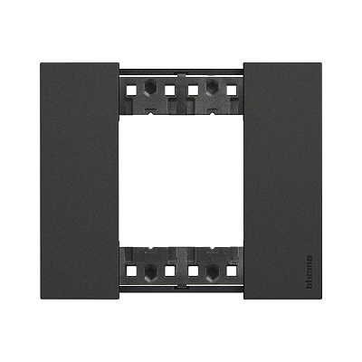 Рамка декоративная Bticino KA4802KG Living Now 2 поста черный (KA4802KG)