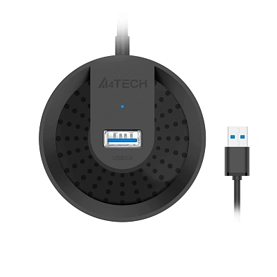 Хаб USB 3.0 A4Tech HUB-30 Black (HUB-30 BLACK)