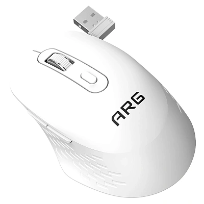 Мышь беспроводная ARG MOW4, white (MOW4-WH)