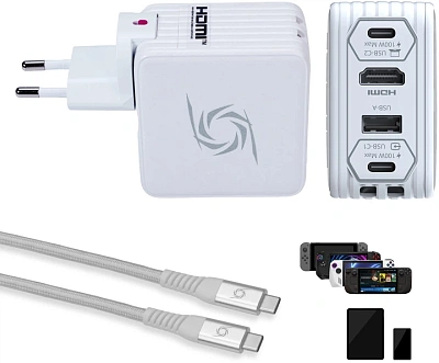 Карта видеозахвата зарядный блок+передача данных  AverMedia Elite GO, white GC313Pro (61GC313PR0A5)