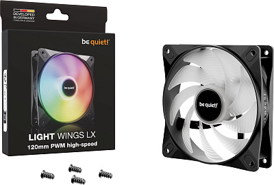 Вентилятор для компьютерного корпуса Bequiet! Light Wings LX 120mm PWM high-speed (BL123)