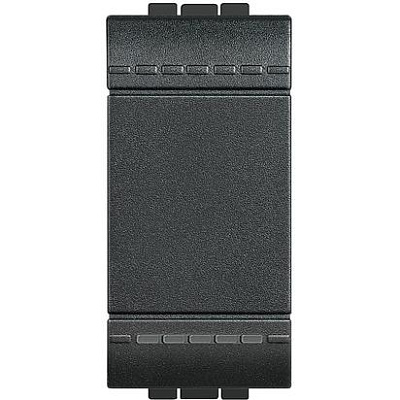 Legrand L4001A LivingLight Выключатель с автоматическими клемами, размер 1 модуль, цвет антрацит, , шт (L4001A)