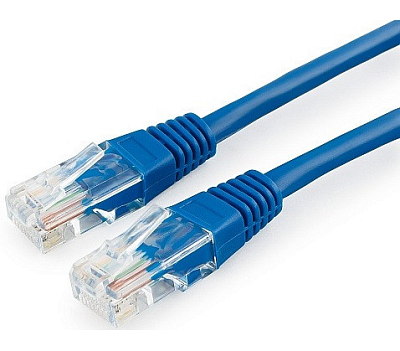 Патч-корд UTP Cablexpert PP12-7.5M/B кат.5e, 7.5м, литой, многожильный (синий) (PP12-7.5M/B)