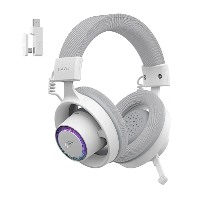 Наушники Havit Fuxi-H8SE, white+gray (2.0301200401035E+15)