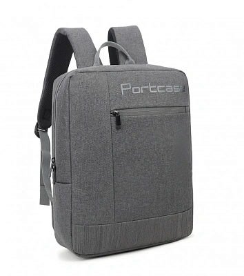 Рюкзак для ноутбука 15.6" Portcase KBP-132 GR, Gray, Полиэстер (KBP-132 GR)
