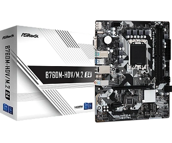  Материнская плата ASRock B760M-HDV/M.2 D4 LGA1700 mATX (B760M-HDV/M.2 D4)