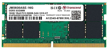 Оперативная память DDR5 Notebook Transcend 16Гб (JM5600ASE-16G) Оперативная память DDR5 Notebook Transcend 16Гб (JM5600ASE-16G)