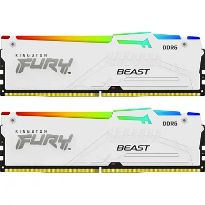 Оперативная память Kingston Fury Beast RGB (AMD),  DDR5 32 GB kit (2x16GB) 5600MHz (KF556C36BWEAK2-32)