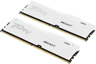 Оперативная память Kingston FURY Beast White RGB 32GB Kit (2x16) DDR5 6000MHz EXPO (KF560C30BWEAK2-32)