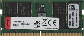 Оперативная память Kingston KVR DDR5 SO-DIMM 48GB 5600MT/s (KVR56S46BD8-48)