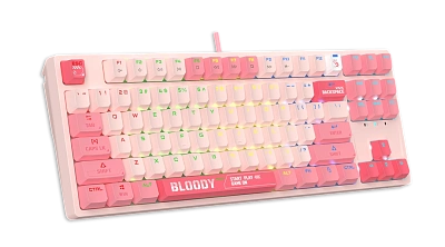 Клавиатура игровая Bloody S87 PINK (S87-PINK)