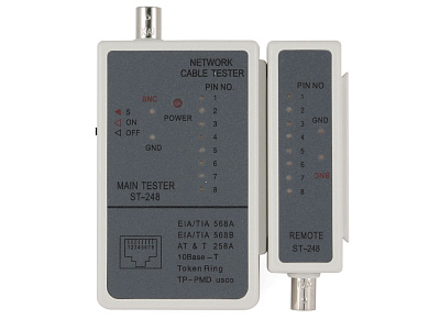 Тестер LAN Cablexpert NCT-1, для RJ-45, RG-58 (NCT-1)