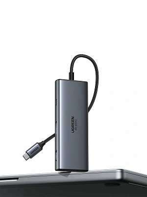 USB хаб UGREEN USB-С 7-в-1, CM498 (75902) 
