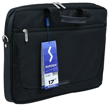 Сумка для ноутбука 17" Sumdex PON-117BK, Black, Полиэстер (PON-117BK)